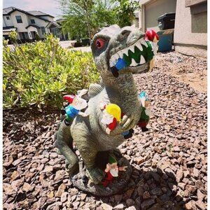 Dinosaur Gnomes Garden Statues Garden Decor Yard Decorations Outdoor, Patio